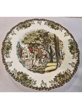 Johnson Brothers Friendly Village Large "The Village Street" 10.75" Buffet Plate